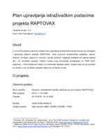 Poveznica na dokument Plan upravljanja istraživačkim podacima projekta RAPTOVAX